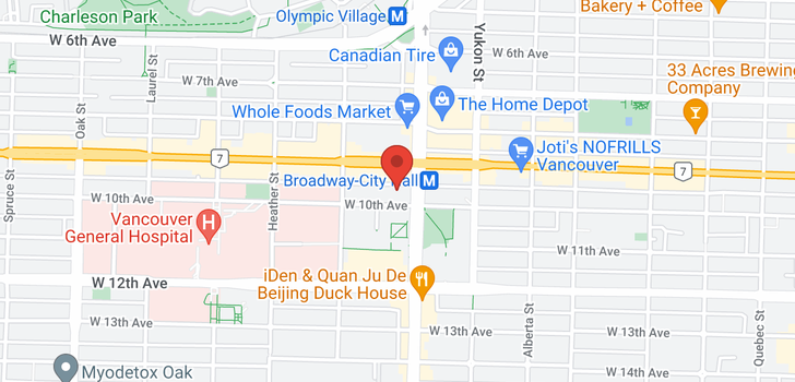 map of 2559 CAMBIE STREET